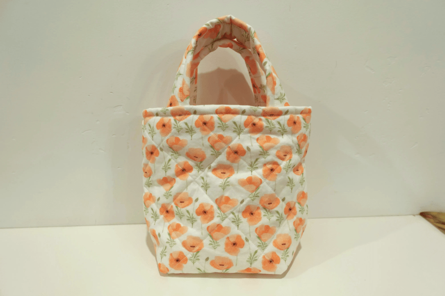 california poppy print tote